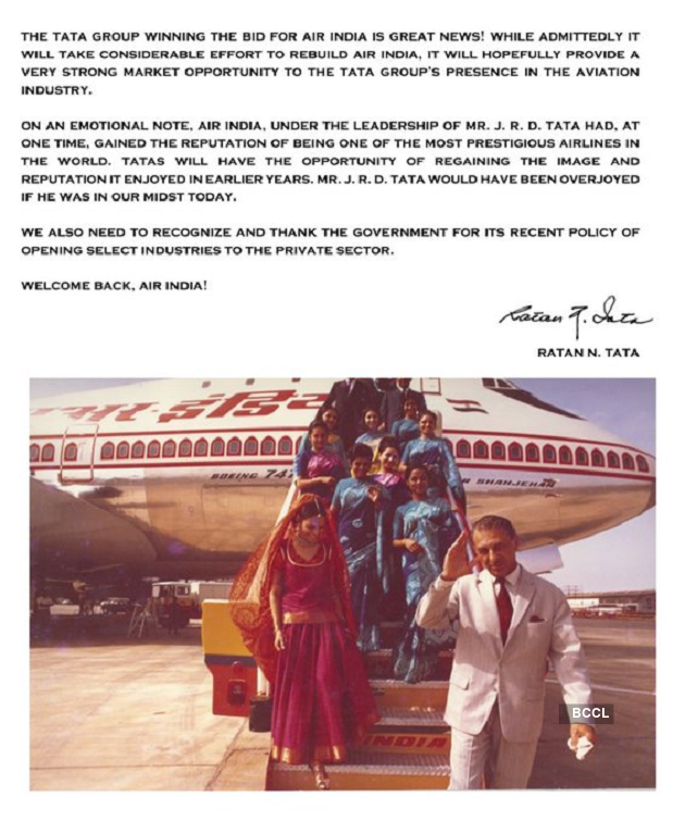 Tatas to buy Air India